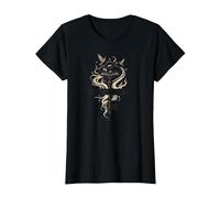 Keeper of Stories: Magical Key to Literary Realms T-Shirt, Women, Black, XXL