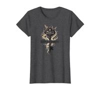 Keeper of Stories: Magical Key to Literary Realms T-Shirt, Women, Dark Heather Grey, S