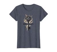 Keeper of Stories: Magical Key to Literary Realms T-Shirt, Women, Heather Blue, M