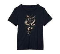 Keeper of Stories: Magical Key to Literary Realms T-Shirt, Women's Plus, Black, 5X