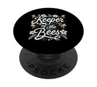 Keeper of the Bees Beekeeper Honeycomb Bee Lover Design PopSockets Adhesive PopGrip