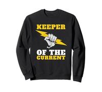 Keeper of the Current Lightning Bolt Electrician Sweatshirt