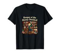 Keeper of The Dewey Decimal Book Lover Graphic T-Shirt