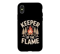 Keeper Of The Flame Campfire Camping Outdoor Fire Case for iPhone X/XS