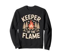 Keeper Of The Flame Campfire Camping Outdoor Fire Sweatshirt