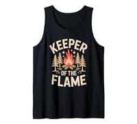 Keeper of The Flame Campfire Camping Outdoor Fire Tank Top