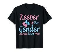 Keeper of the Gender Auntie - Gender Reveal Party Idea T-Shirt