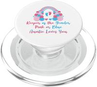 Keeper of the Gender Auntie Loves You Baby Announcement Aunt PopSockets PopGrip for MagSafe