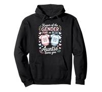 Keeper Of The Gender Auntie Loves You Baby Announcement Aunt Pullover Hoodie