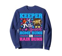 Keeper Of The Gender Home Runs Or Hair Buns Reveal Party Sweatshirt