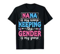 Keeper Of The Gender Nana Baby Announcement Family Party T-Shirt