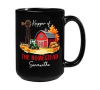 Keeper of The Homestead Farmer Drinking Cup Unique Tea Cup Durable Coffee Mug Fun Gifts Foe Sister Birthdays Mom 330Ml