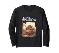 Keeper of The Knowledge Pod Isopod Library Scholar Long Sleeve T-Shirt