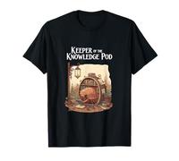 Keeper of The Knowledge Pod Isopod Library Scholar T-Shirt
