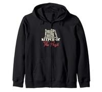 Keeper Of The Past History Teacher History Buff History Fans Zip Hoodie
