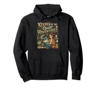 Keeper of the Quiet Adventures - Librarian Book Lover Humor Pullover Hoodie
