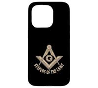 Keepers of the Light Freemason Square Compass Case for iPhone 15 Pro