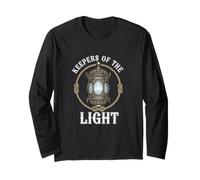 Keepers of The Light Vintage Lantern Lighthouse Enthusiast Long Sleeve T-Shirt