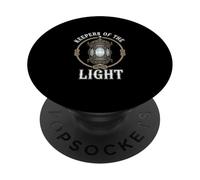 Keepers Of The Light Vintage Lantern Lighthouse Enthusiast PopSockets Adhesive PopGrip