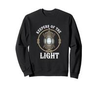 Keepers Of The Light Vintage Lantern Lighthouse Enthusiast Sweatshirt