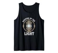 Keepers of The Light Vintage Lantern Lighthouse Enthusiast Tank Top