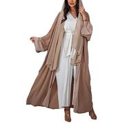 keephen Abaya for Women Muslim UK Prayer Dress for Muslim Women Islamic Dresses Fashion Chiffon Arab Turkey Dubai Long Sleeve Hijab Dresses(Without Hijab)