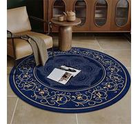 keephen Boho Tribal Round Living Room Rug Circle Soft Bedroom Area Rugs Non-Slip Machine Washable Carpet for Entryway Dining Room Nursery