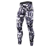 keephen Men’s Compression Pants Quick Dry Stretch Training Trousers Gym Sport Yoga Pants Camouflage Base Layer Bottom Running Cycling Leggings