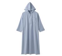 keephen Muslim Boys Robe Hooded Long Sleeve Gown Saudi Arabia Abaya Kaftan Jubba Thobe Islam Clothes Eid Ramadan Children Djellaba