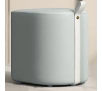 KeephenEU Modern Vanity Stool with Handles and Breathable Fabric Comfy Makeup Chair for Bedroom and Living Room (Gray) innovate