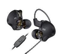keephifi CCZ SOLO DC02 Wired Earphones,Dual Magnetic Circuit DD in ear IEM Earphones,Premium Frosted Metal Cover,PU+PET Composite Diaphragm DJ 3.5 mm Headphones for PC Gaming,Musicians,Sport