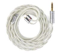 keephifi KBEAR IEM Cable, Hi-Fi Earphones Upgrade Cable with MMCX and 4.4 mm Jack, 173-Core Hybrid Silver Copper Braided Wire for In Ear Monitors, Compatible with Shu-re SE215, AONIC215, Fi-iO FH3