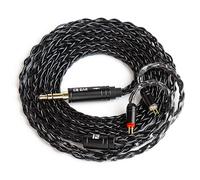keephifi KBEAR ST12 Plus 2Meters Black IEM Cable 3.5 MM 2PIN Type, 8-trand 4N OFC Silver-Plated Upgraded Cable for KZ AS10 ZST ES4 ES3 BA10, CCZ CRA C10, TRN V80 V20