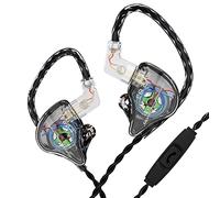 keephifi KBEAR Storm in Ears for Musicians Singers Audiophile Headphone in Ear Monitor Headphone 10mm Strong Magnetic Dynamic Driver Earbuds (Black, with mic)