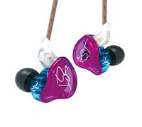 Keephifi KZ ZST 1B 1DD HiFi IEM Wired Earbuds with Detachable Cable, Noise Cancelling, Rich Bass, Comfortable In Ear Earphones, Purple, 3.5mm Jack, 18ohm, 106dB, 20Hz-20kHz, 120cm, 1 Year Warranty
