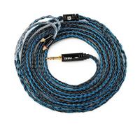 Keephifi MMCX Earphone Cable 2 Meter Length Earphone Cable KBEAR ST16 Plus 16-core 2M Length Silver-plated upgrade Headphone Extension Cords with 3.5 Gold-Plated Plug for WESTONE W40/B50/TinHiFi T2/t4