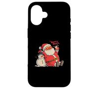 Keepin' It Frosty Santa Claus Snowman Christmas Chill Case for iPhone 16