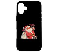 Keepin' It Frosty Santa Claus Snowman Christmas Chill Case for iPhone 16 Plus