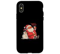 Keepin' It Frosty Santa Claus Snowman Christmas Chill Case for iPhone X/XS