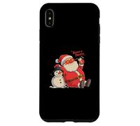 Keepin' It Frosty Santa Claus Snowman Christmas Chill Case for iPhone XS Max