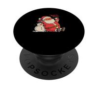 Keepin' It Frosty Santa Claus Snowman Christmas Chill PopSockets Adhesive PopGrip