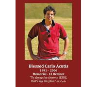 Keeping God in Sports St. Carlo Acutis LAMINATED Prayer Card (3-pack) with a Free Bonus Card of Divine Mercy and One of the Footprints Story