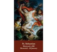 Keeping God in Sports St. Sebastian Prayer Card (10-Pack) with a Free Bonus Card of Divine Mercy and One of The Footprints Story