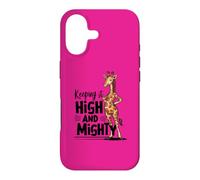 Keeping It High And Mighty Funny Giraffe Pun Case for iPhone 17