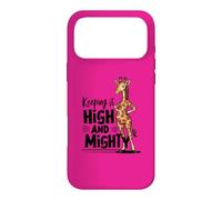 Keeping It High And Mighty Funny Giraffe Pun Case for iPhone 17 Pro Max