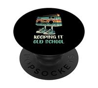 Keeping It Old School 80s 90s Retro Cassette Radio PopSockets Swappable PopGrip