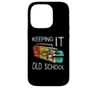 Keeping It Old School - Retro Boombox 80s 90s Hip Hop Music Case for iPhone 14 Pro