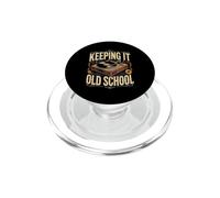 Keeping It Old School Vinyl Records Collector PopSockets PopGrip for MagSafe