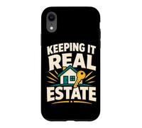Keeping It Real Estate Funny Realtor Humor Case for iPhone XR