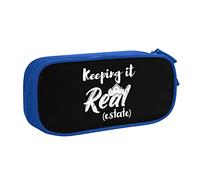 Keeping It Real Estate Pencil Bag Large Capacity Double Layer of Fice School Por Table Pencil Case